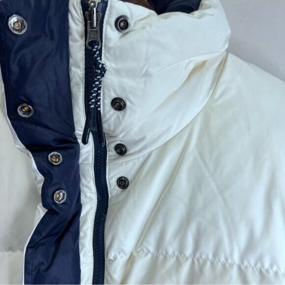 Sweaty Betty Downfill Puffer Reversible Jacket Navy White Large - Picture 9 of 13